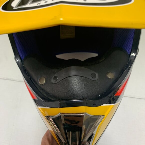 HJC CL-X3SN Dirt Bike Helmet Size Medium Yellow Off Road ATV Snowmobile - Picture 13 of 14